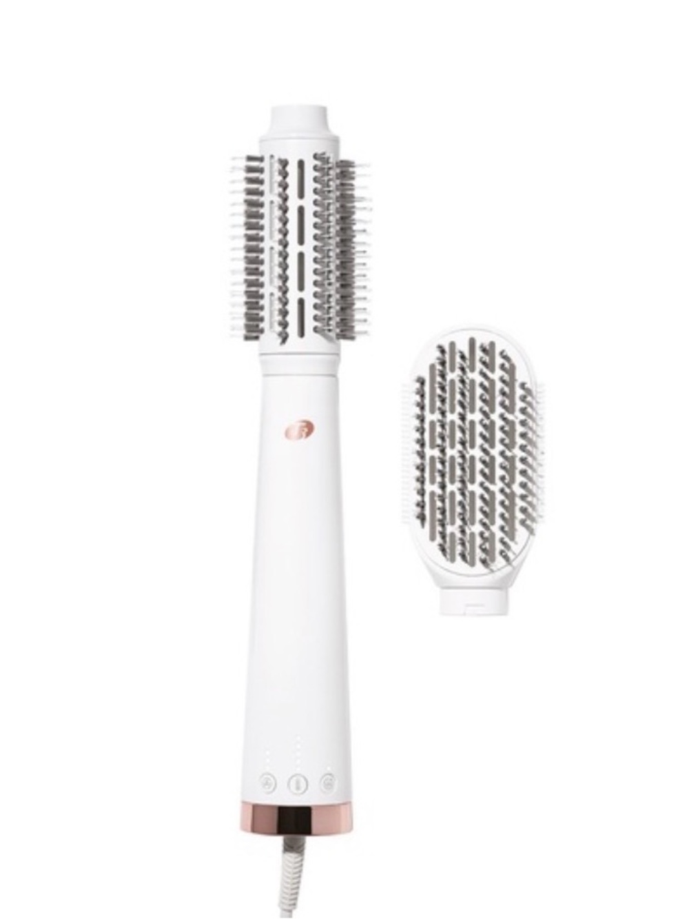 White Hot Air Volumizing Brush with Detachable Paddle Head